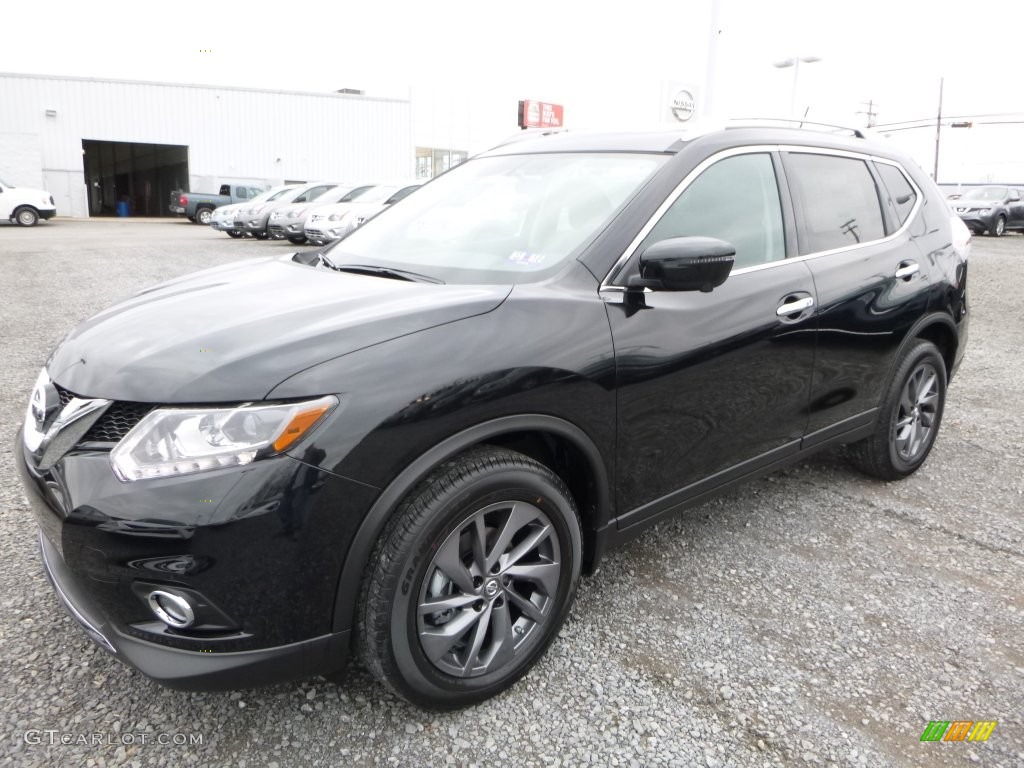 Magnetic Black 2016 Nissan Rogue SL AWD Exterior Photo #109313843
