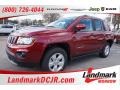 Deep Cherry Red Crystal Pearl 2016 Jeep Compass Latitude