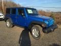 2016 Hydro Blue Pearl Jeep Wrangler Unlimited Sport 4x4  photo #2