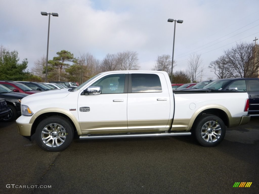 Bright White 2016 Ram 1500 Laramie Longhorn Crew Cab 4x4 Exterior Photo #109315379
