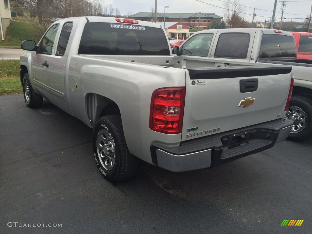 2011 Silverado 1500 LS Extended Cab - Sheer Silver Metallic / Dark Titanium photo #2