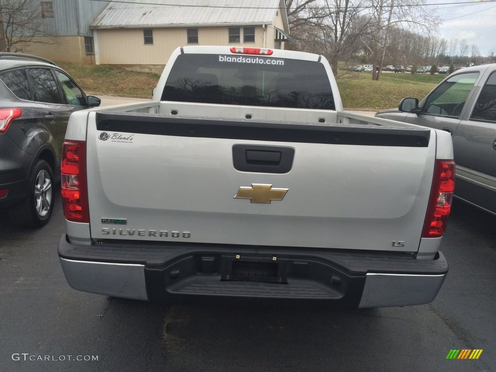 2011 Silverado 1500 LS Extended Cab - Sheer Silver Metallic / Dark Titanium photo #9