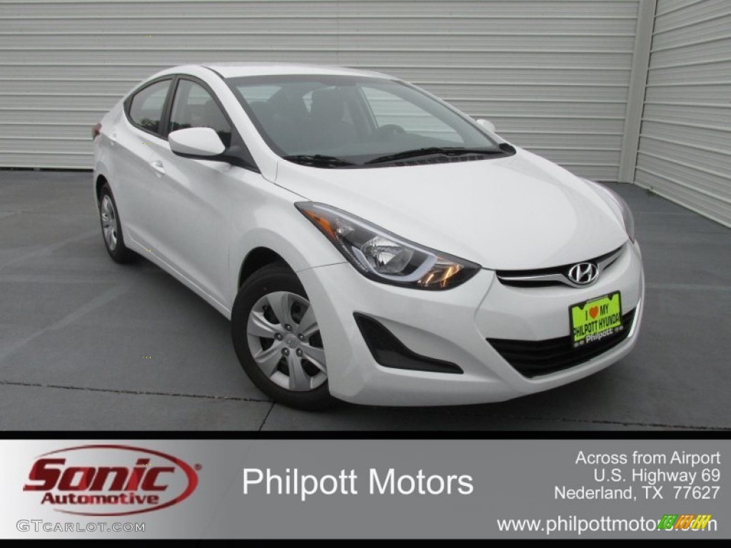 2016 Elantra SE - White / Gray photo #1
