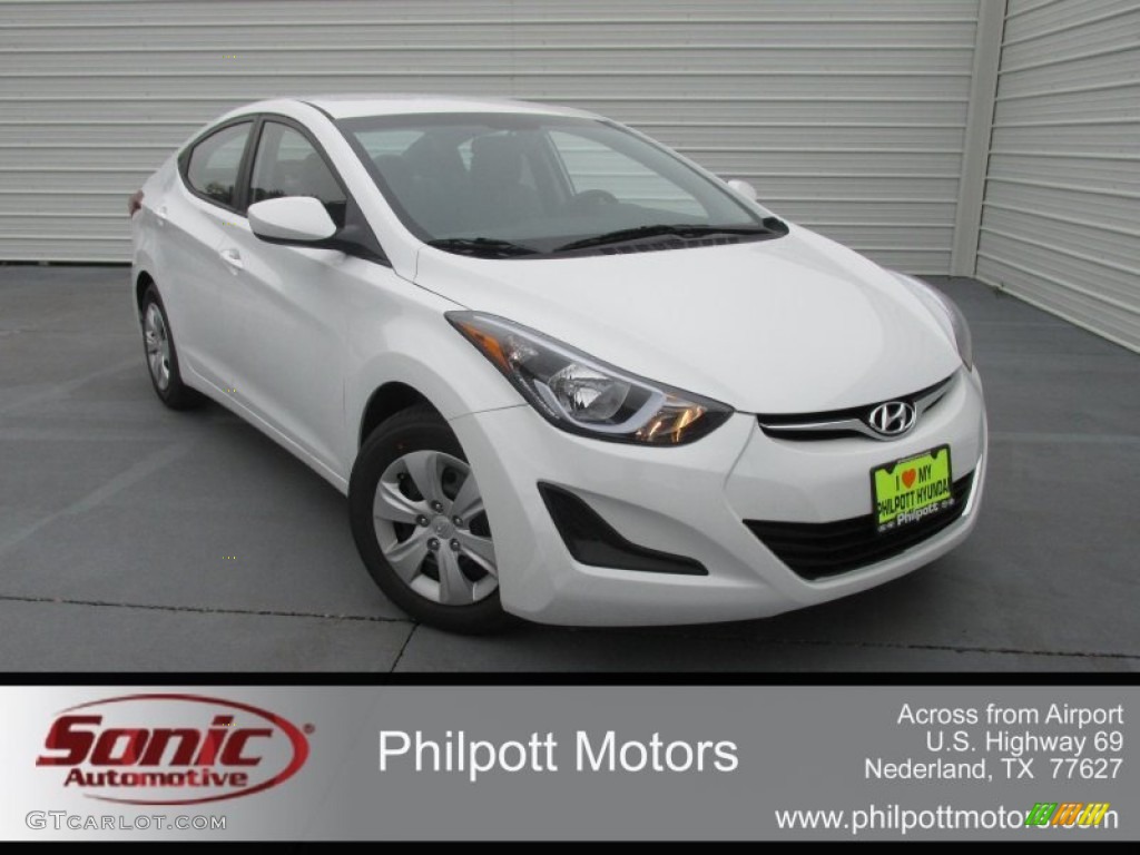 2016 Elantra SE - White / Gray photo #2