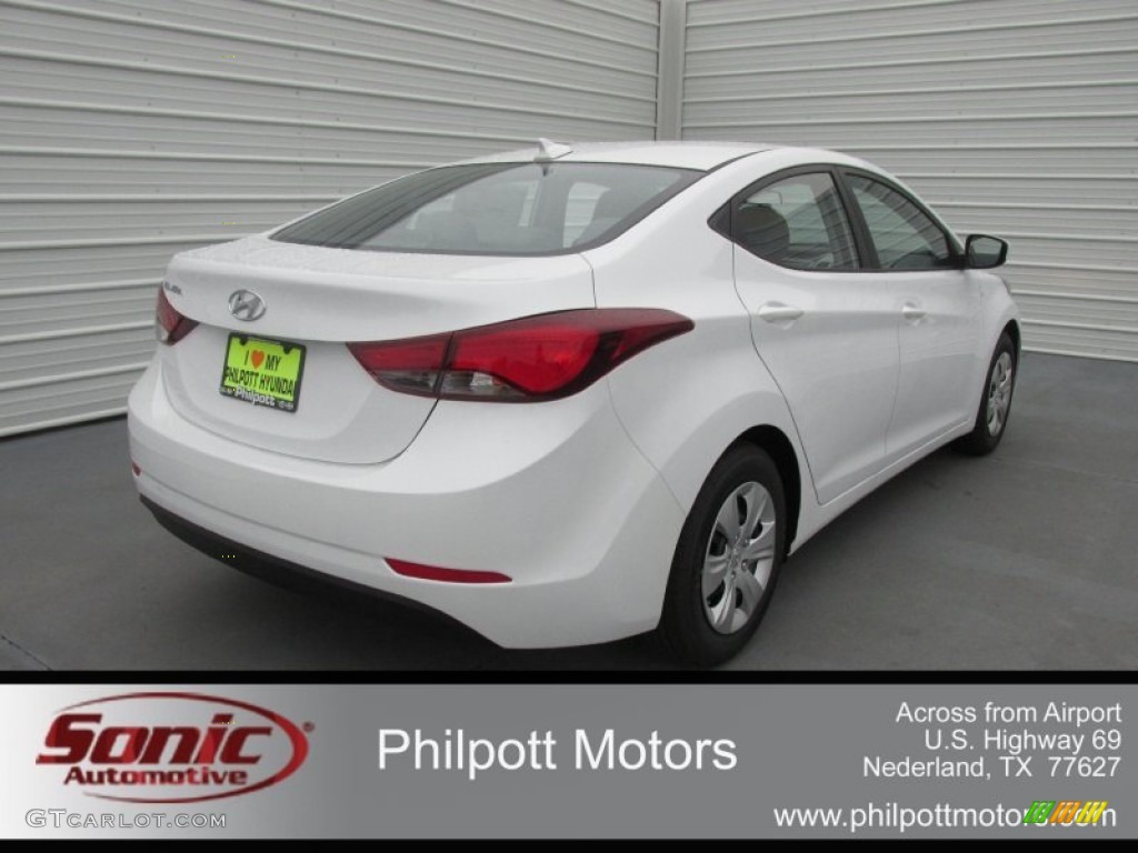 2016 Elantra SE - White / Gray photo #4