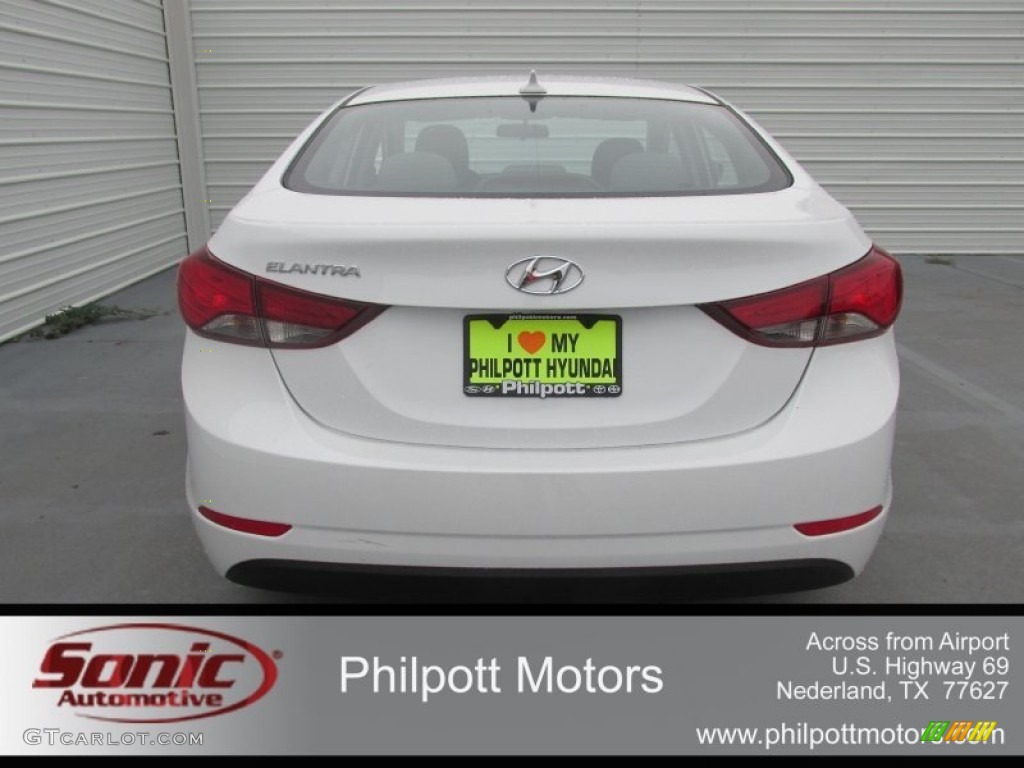 2016 Elantra SE - White / Gray photo #5