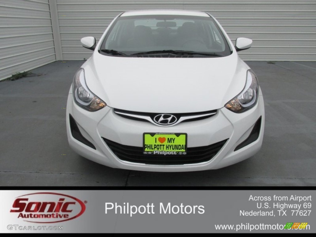 2016 Elantra SE - White / Gray photo #8