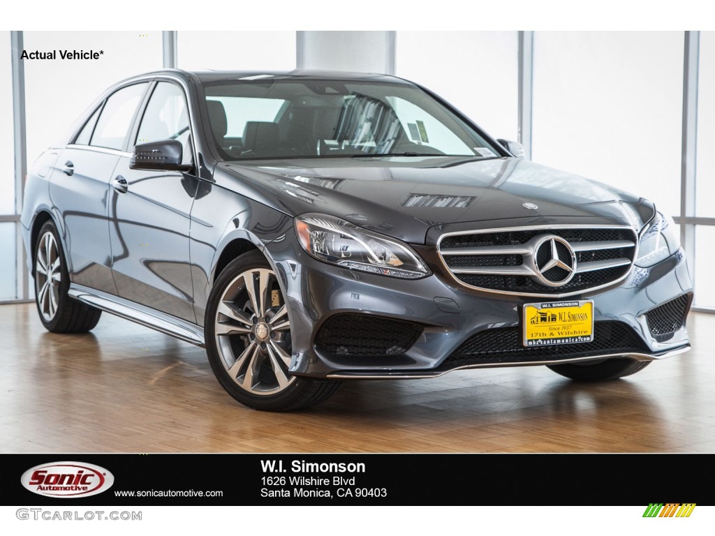 2016 E 350 Sedan - Steel Grey Metallic / Black photo #1