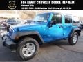 2016 Hydro Blue Pearl Jeep Wrangler Unlimited Sport 4x4  photo #1