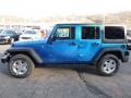 2016 Hydro Blue Pearl Jeep Wrangler Unlimited Sport 4x4  photo #2