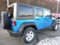 2016 Hydro Blue Pearl Jeep Wrangler Unlimited Sport 4x4  photo #5