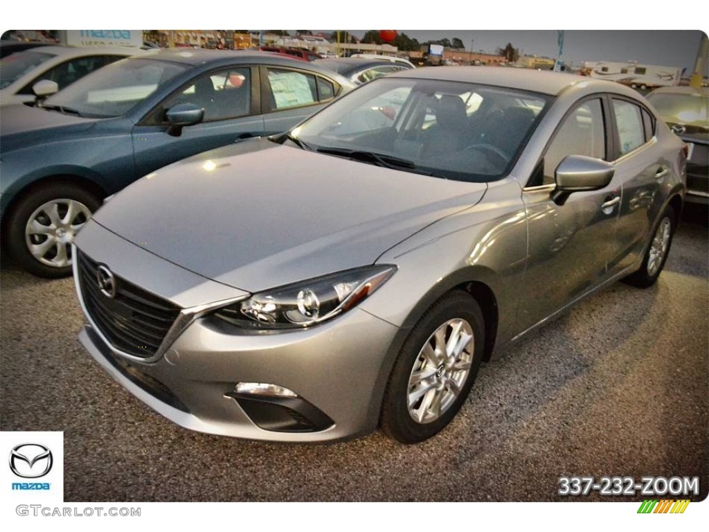 2016 MAZDA3 i Sport 4 Door - Liquid Silver Metallic / Black photo #1