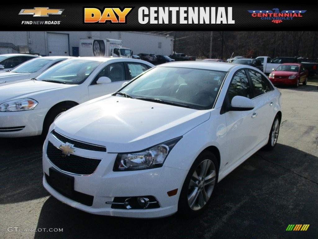 2014 Cruze LTZ - Summit White / Cocoa/Light Neutral photo #1