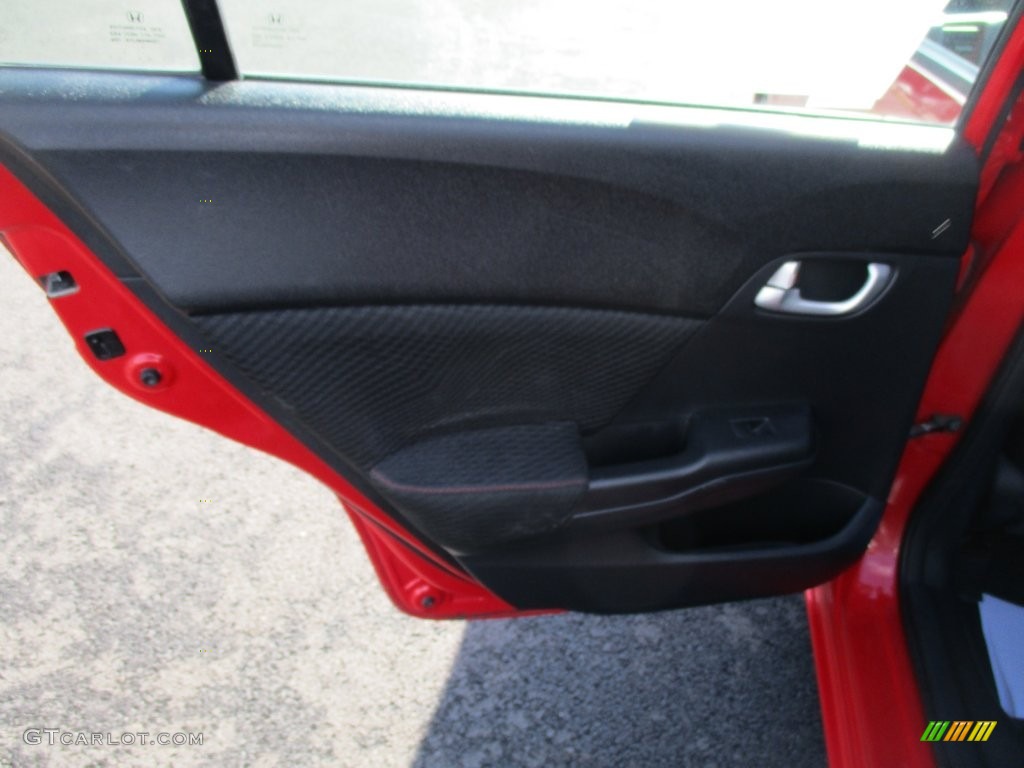 2012 Civic Si Sedan - Rallye Red / Black photo #24
