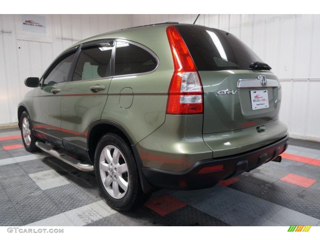 2008 CR-V EX-L 4WD - Green Tea Metallic / Ivory photo #10