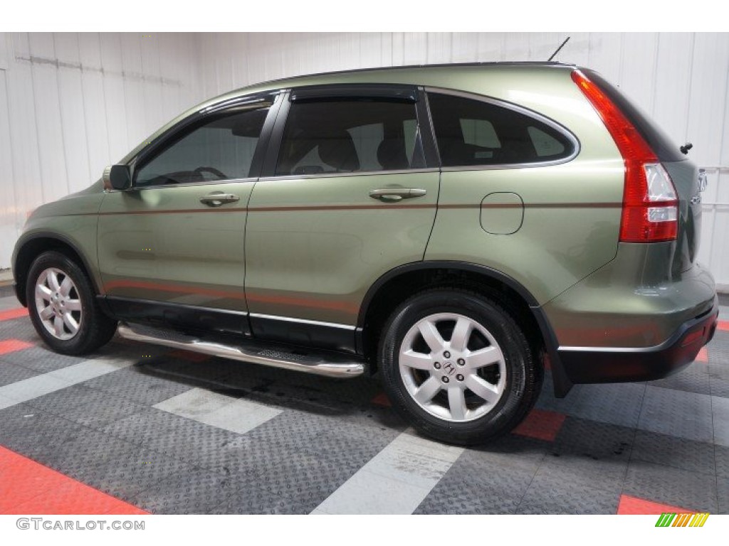 2008 CR-V EX-L 4WD - Green Tea Metallic / Ivory photo #11