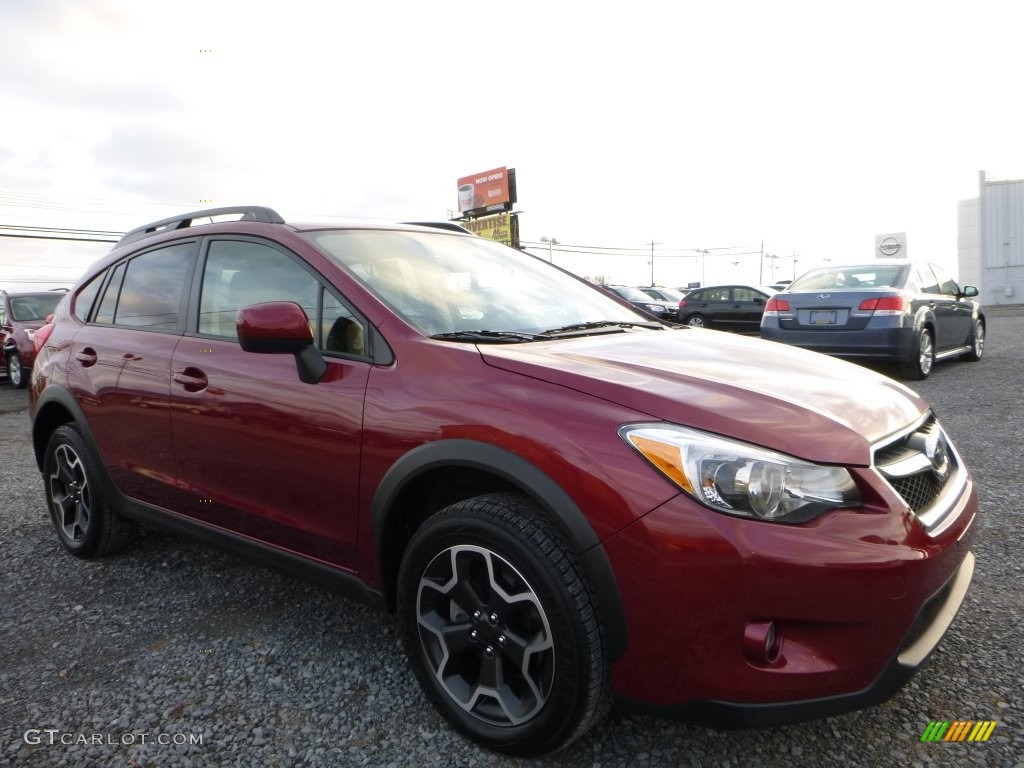 2014 XV Crosstrek 2.0i Premium - Venetian Red Pearl / Ivory photo #1