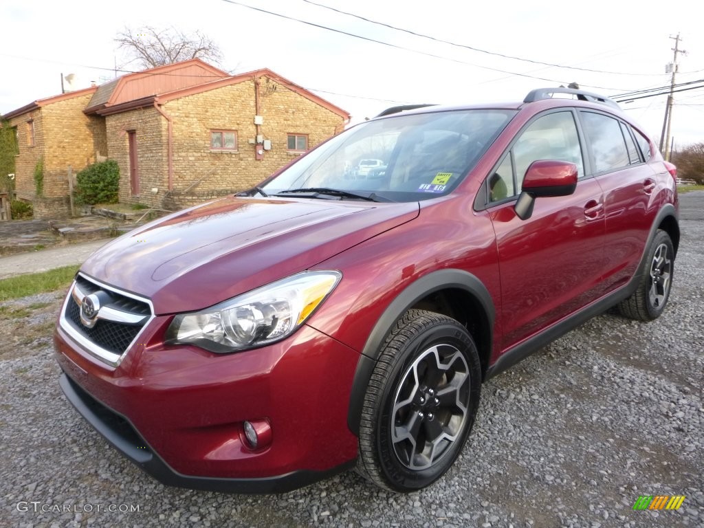 2014 XV Crosstrek 2.0i Premium - Venetian Red Pearl / Ivory photo #11