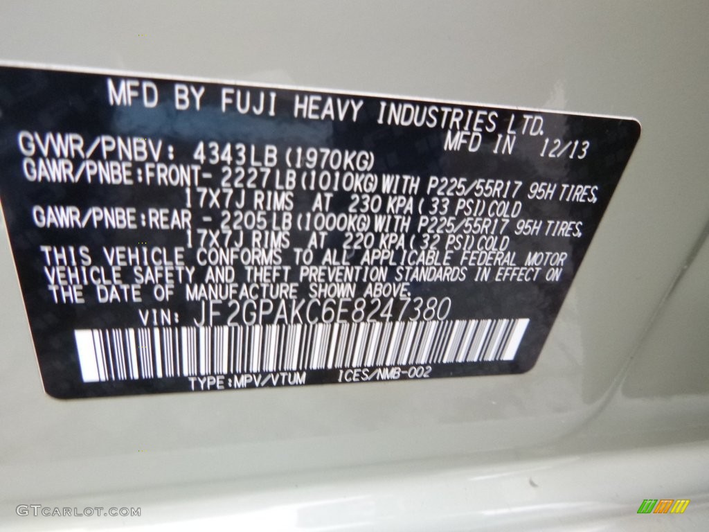 2014 XV Crosstrek 2.0i Limited - Desert Khaki / Black photo #16
