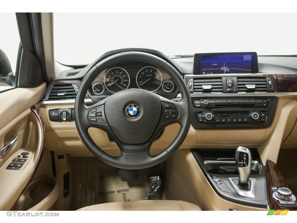 2013 3 Series 320i Sedan - Jet Black / Venetian Beige photo #4