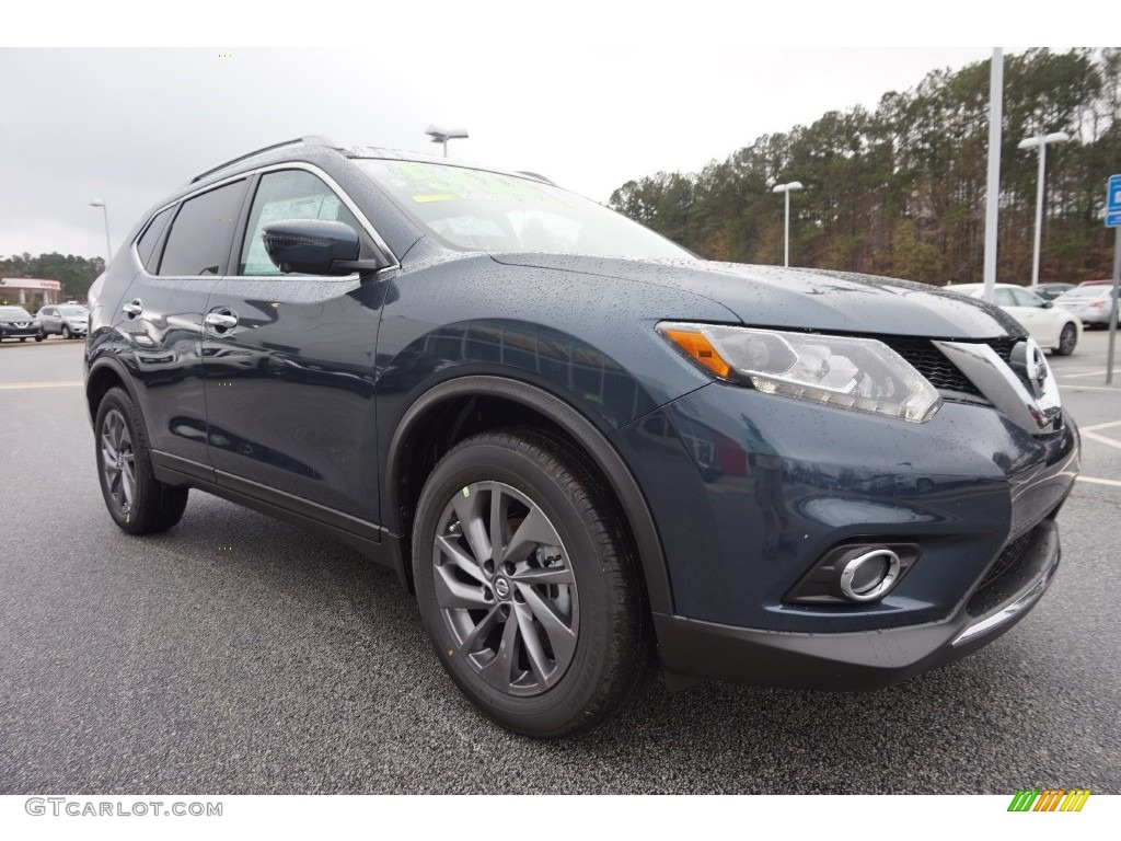 Arctic Blue Metallic 2016 Nissan Rogue SL Exterior Photo #109337138