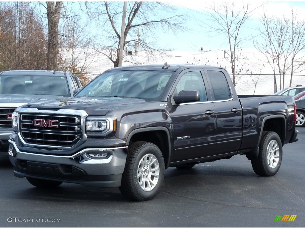 2016 Sierra 1500 SLE Double Cab 4WD - Iridium Metallic / Jet Black photo #1