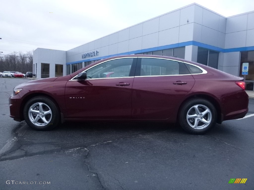 2016 Malibu LS - Butte Red Metallic / Dark Atmosphere/Medium Ash Gray photo #9