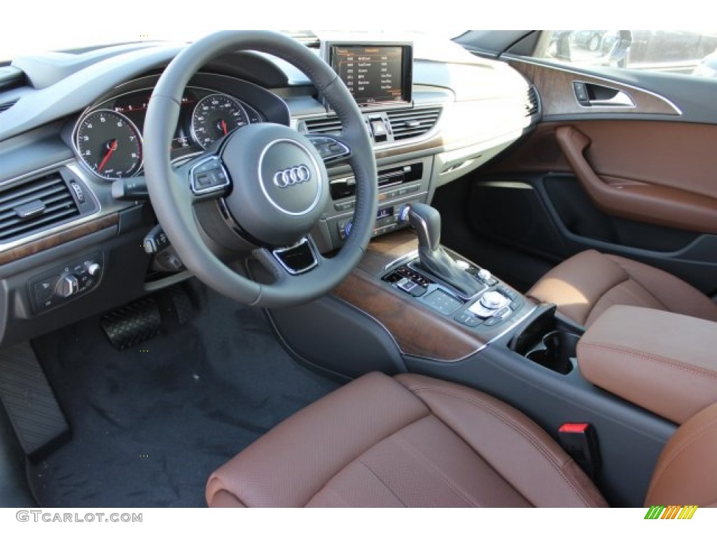 Nougat Brown Interior 2016 Audi A6 3.0 TFSI Prestige quattro Photo #109344236