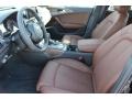 2016 Audi A6 Nougat Brown Interior Front Seat Photo
