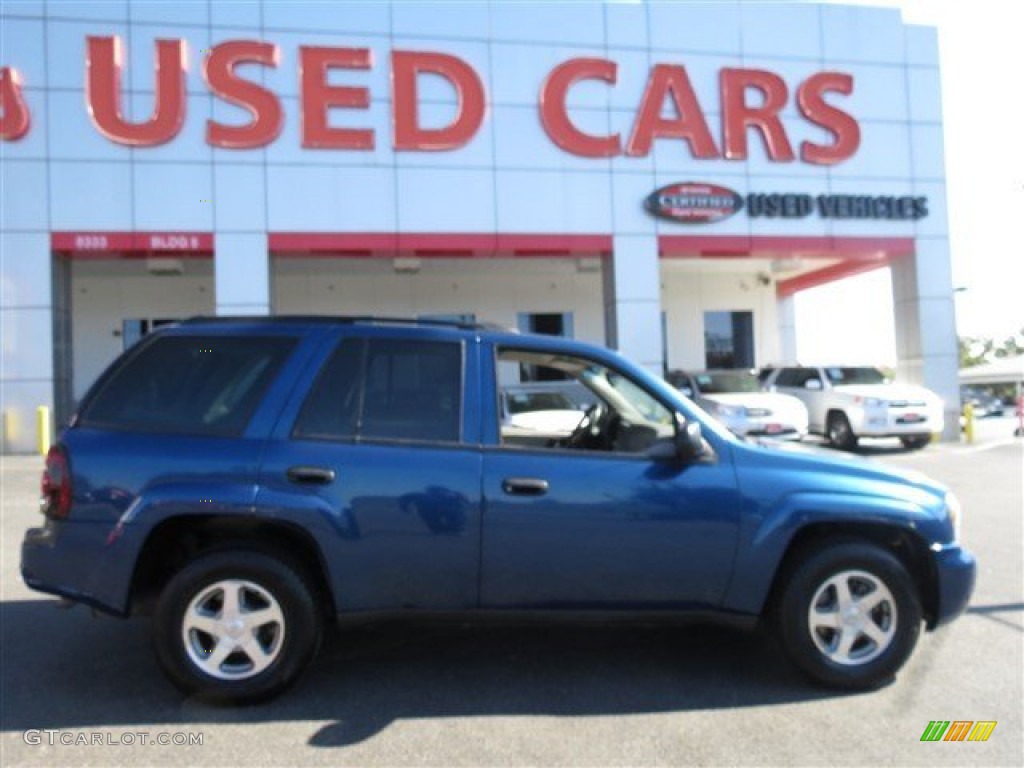 2005 TrailBlazer LS - Superior Blue Metallic / Light Gray photo #9