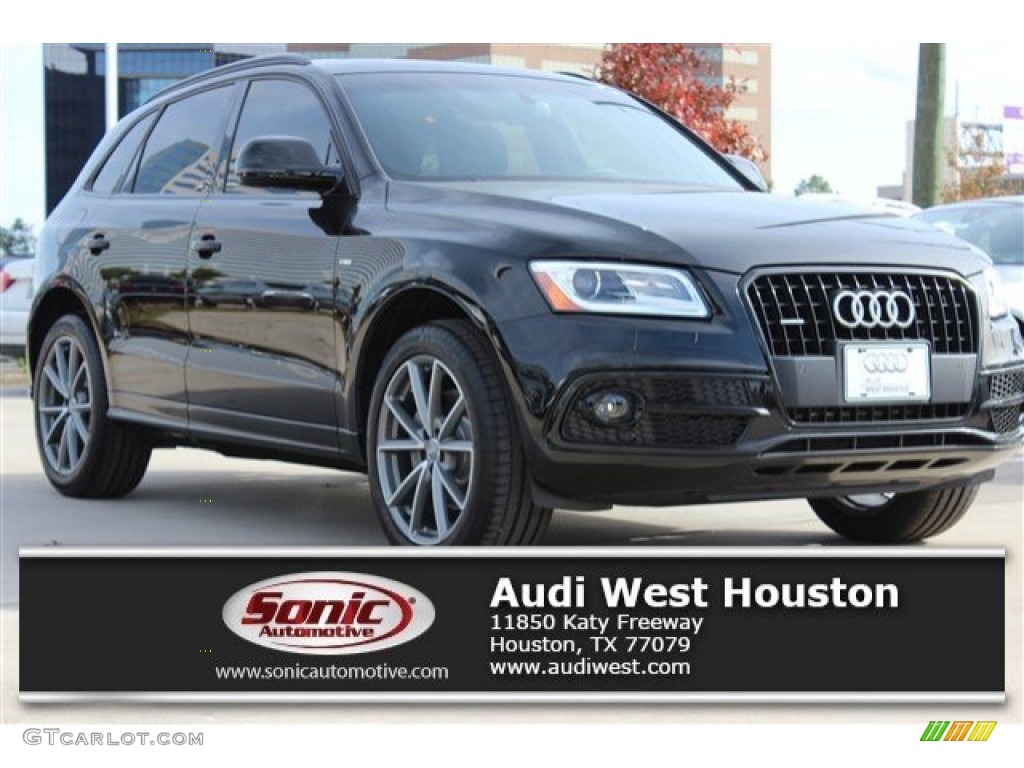 2016 Q5 3.0 TFSI Premium Plus quattro - Mythos Black Metallic / Chestnut Brown photo #1