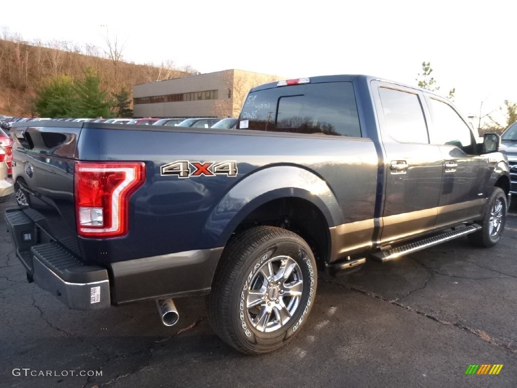 2016 F150 XLT SuperCrew 4x4 - Blue Jeans / Medium Earth Gray photo #2