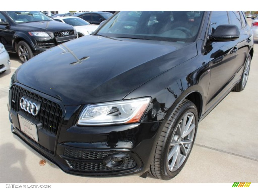 2016 Q5 3.0 TFSI Premium Plus quattro - Mythos Black Metallic / Chestnut Brown photo #3