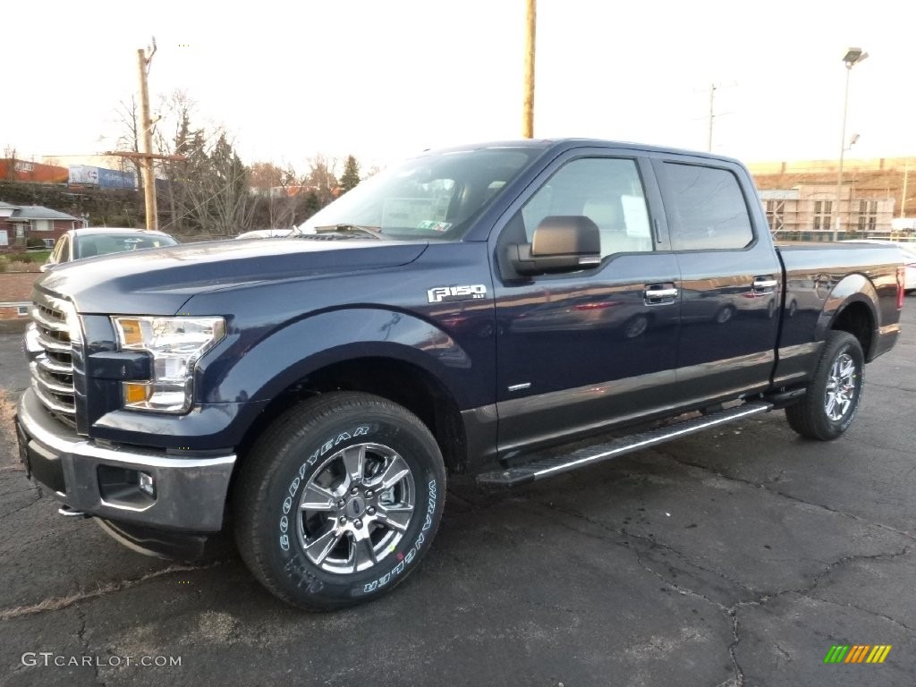 2016 F150 XLT SuperCrew 4x4 - Blue Jeans / Medium Earth Gray photo #4