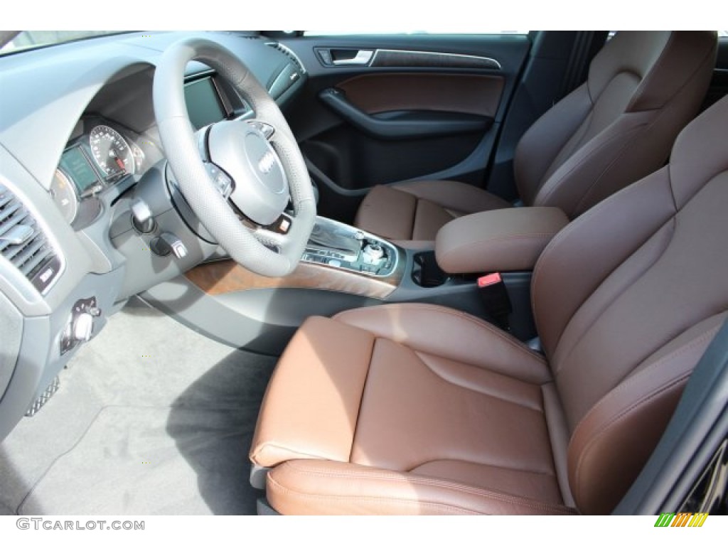 2016 Q5 3.0 TFSI Premium Plus quattro - Mythos Black Metallic / Chestnut Brown photo #14