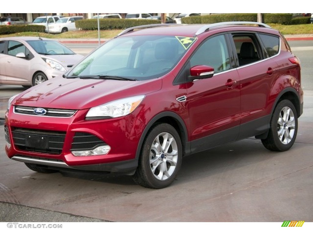 Ruby Red 2014 Ford Escape Titanium 1.6L EcoBoost 4WD Exterior Photo #109347358