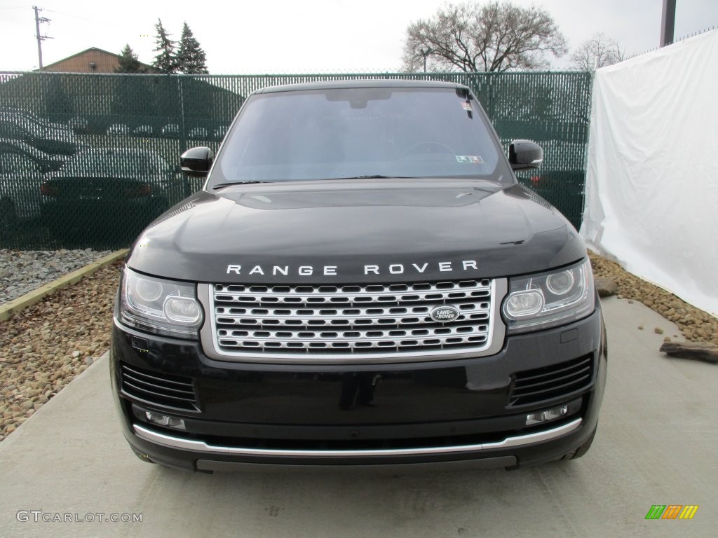 2016 Range Rover Supercharged LWB - Santorini Black Metallic / Ebony/Ebony photo #6