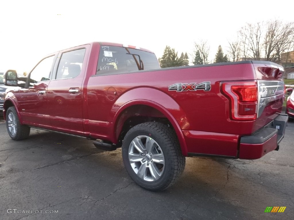 2016 F150 Platinum SuperCrew 4x4 - Ruby Red / Platinum Black photo #3