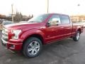 Ruby Red 2016 Ford F150 Platinum SuperCrew 4x4 Exterior