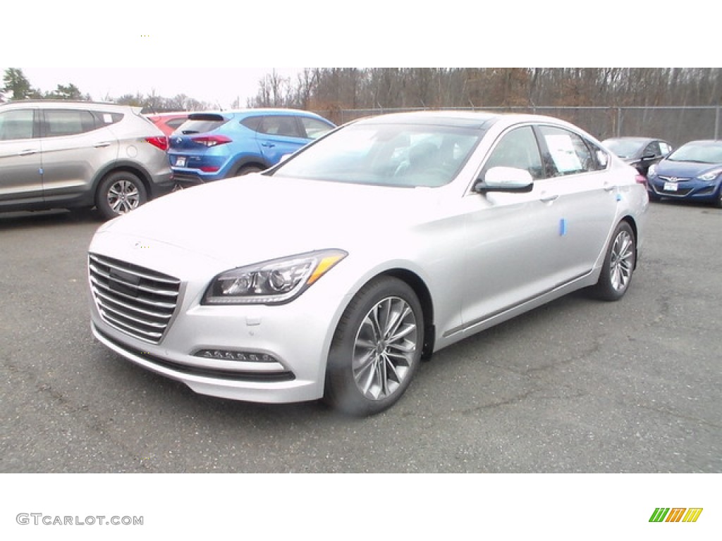 2016 Genesis 3.8 AWD - Santiago Silver / Black photo #1