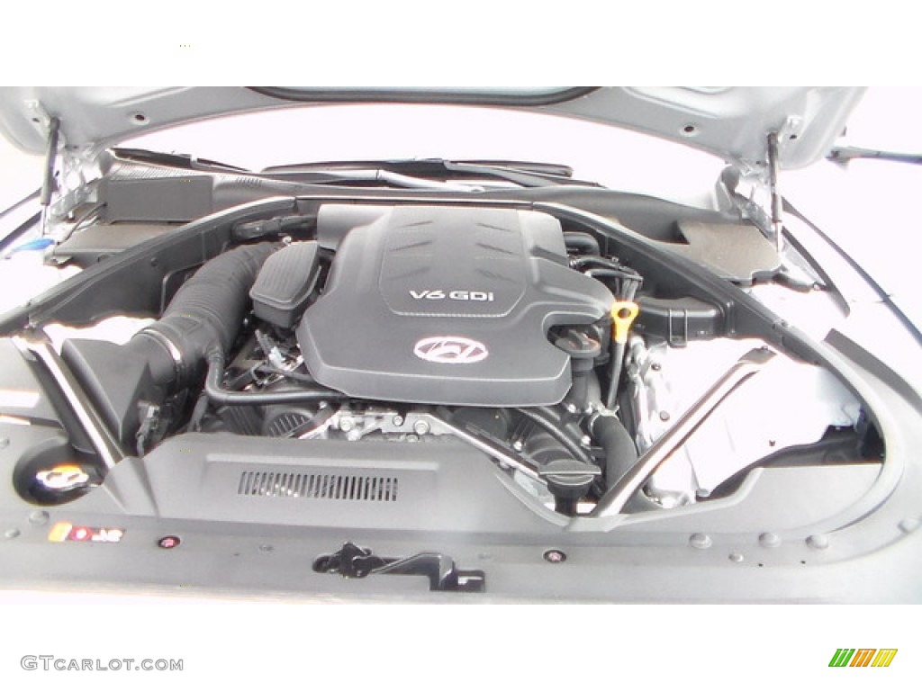 2016 Genesis 3.8 AWD - Santiago Silver / Black photo #6