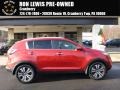 2011 Signal Red Kia Sportage EX AWD  photo #1