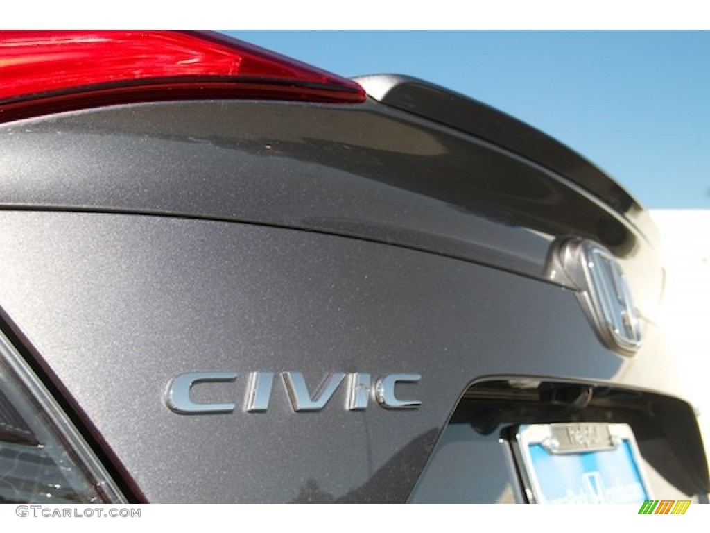 2016 Civic Touring Sedan - Modern Steel Metallic / Black photo #3