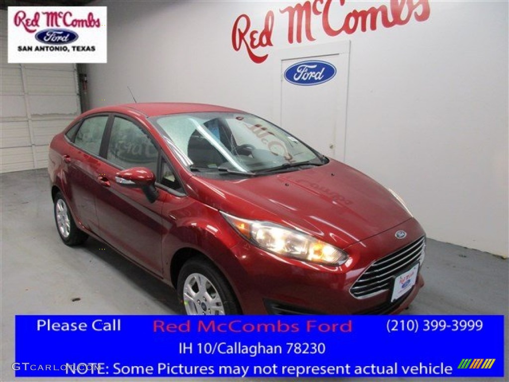 Ruby Red Metallic Ford Fiesta