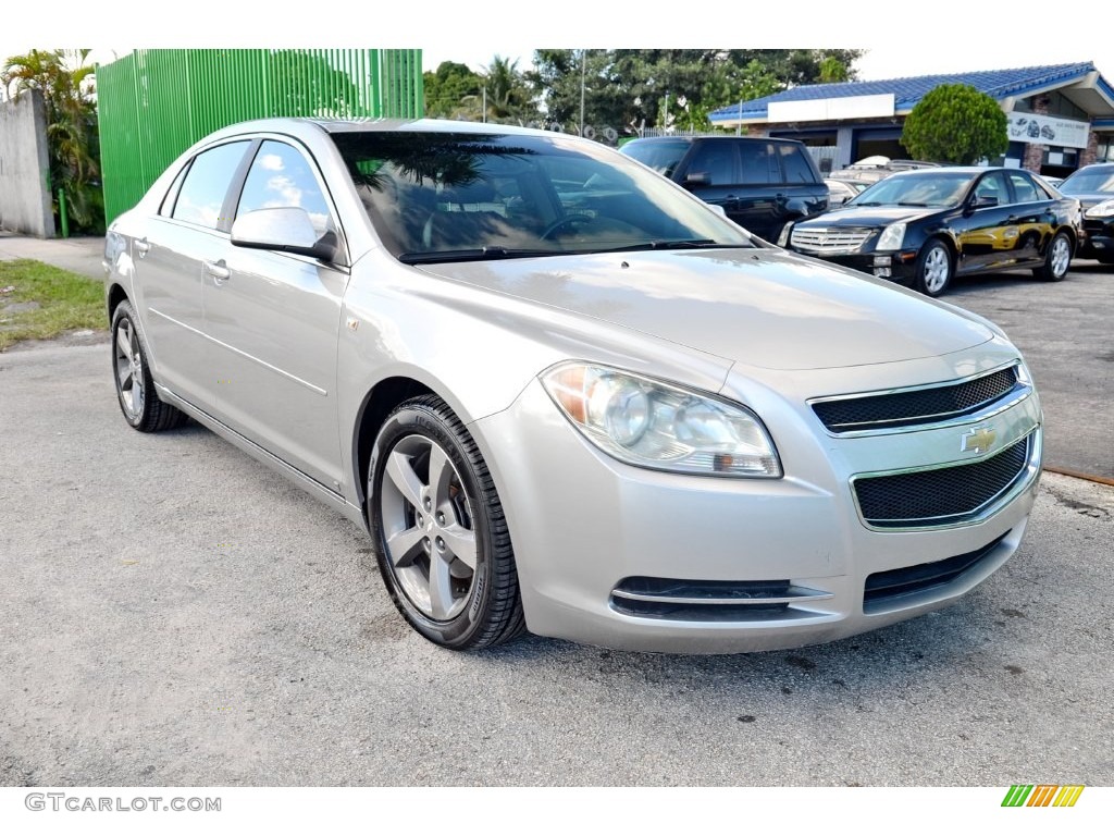 2008 Malibu LT Sedan - Silverstone Metallic / Ebony photo #3