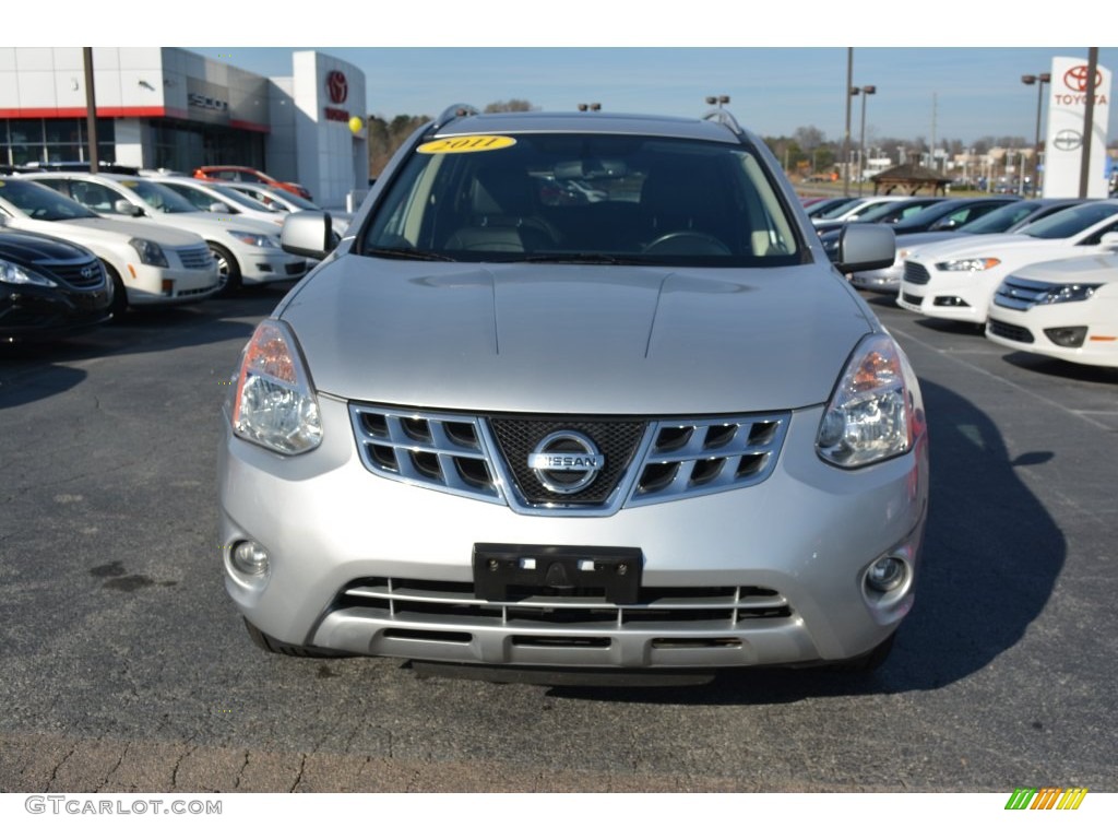 2011 Rogue SL AWD - Silver Ice Metallic / Black photo #30