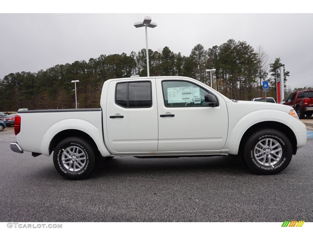 Glacier White 2016 Nissan Frontier SV Crew Cab Exterior Photo #109362647