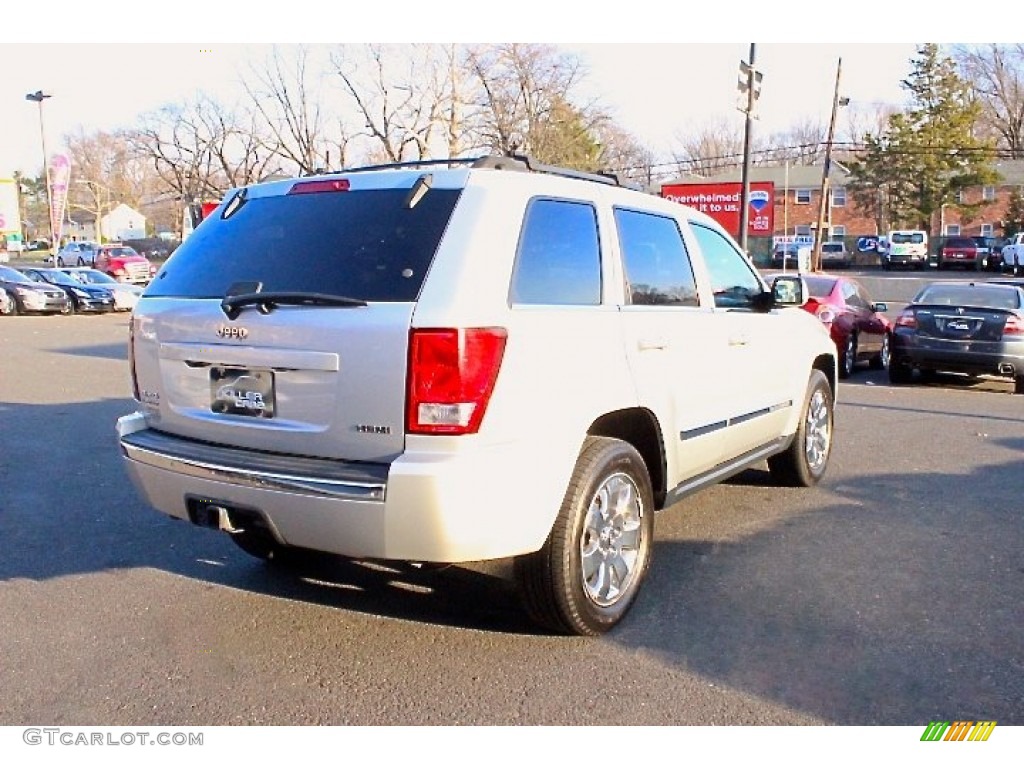 2008 Grand Cherokee Limited 4x4 - Bright Silver Metallic / Dark Slate Gray/Light Graystone photo #9