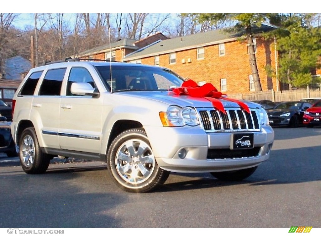 2008 Grand Cherokee Limited 4x4 - Bright Silver Metallic / Dark Slate Gray/Light Graystone photo #11