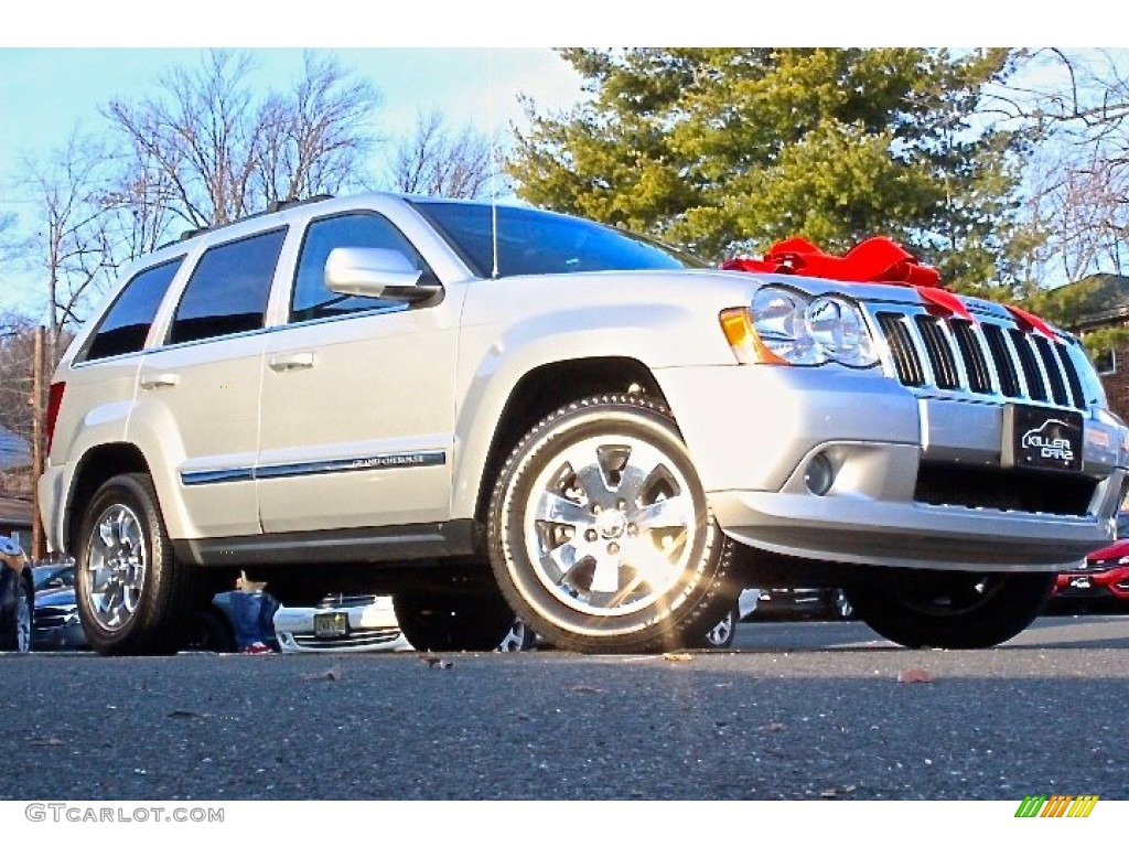 2008 Grand Cherokee Limited 4x4 - Bright Silver Metallic / Dark Slate Gray/Light Graystone photo #12